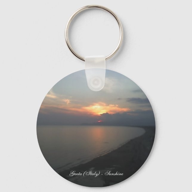 Sunshine in Gaeta (Italien) Keychain Nyckelring (Framsida)