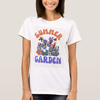 Sunshine in My Garden - Blommigt Natature Quote T- T Shirt