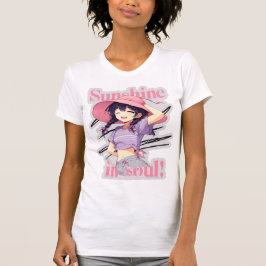 Sunshine in Soul Radiant Girl in Summer Outfit T Shirt