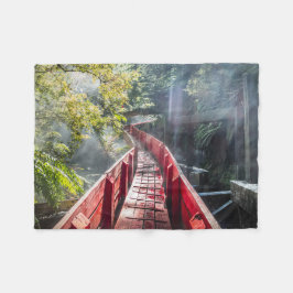 Sunshine in the Termas Geometricas, Conaripe, Chil Fleecefilt