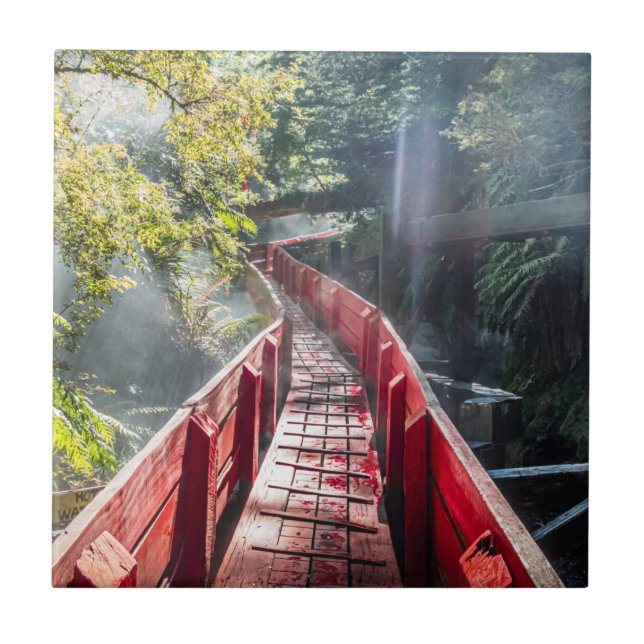 Sunshine in the Termas Geometricas, Conaripe, Chil Kakelplatta (Framsidan)