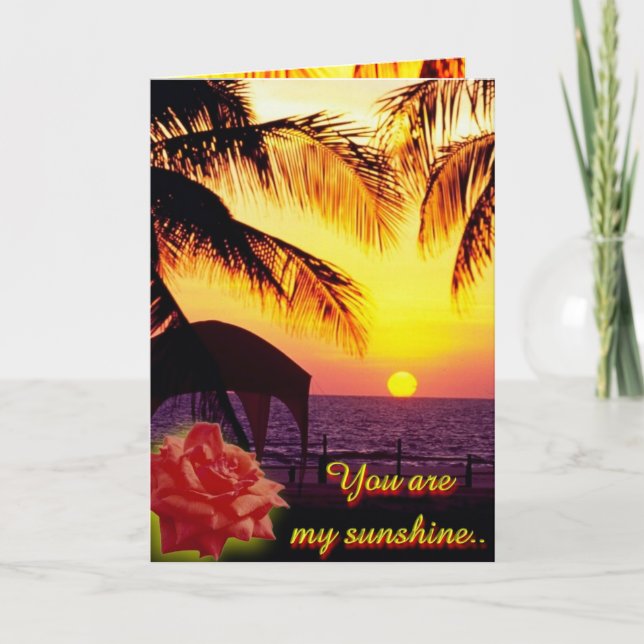 Sunshine Kärlek Card Helgkort (Framsida)