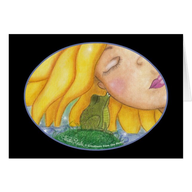 Sunshine Kisses Hälsningskort (Framsidan Horizontal)