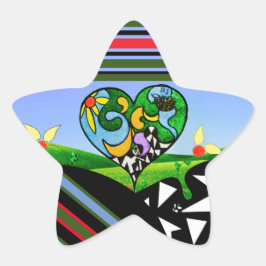 SUNSHINE-KREATIV! stjärndekal! Stjärnformat Klistermärke