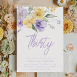 Sunshine & Lavender Blommigt 30års födelsedag Part Inbjudningar<br><div class="desc">Inbjudan till Sunshine & Lavender Blommigt 30års födelsedag Party See Matchningssamling i Niche and Nest Store</div>