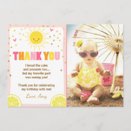 Sunshine Lemonade Birthandag - tack för ditt kort