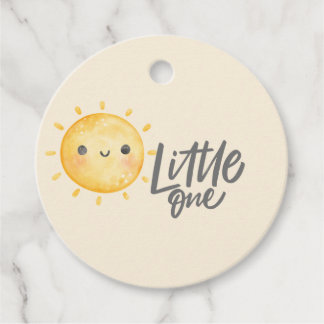 Sunshine Little One Baby Shower Gåvor Etiketter