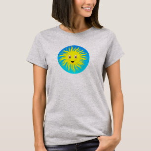 Sunshine Lycklig Ansikte T Shirt