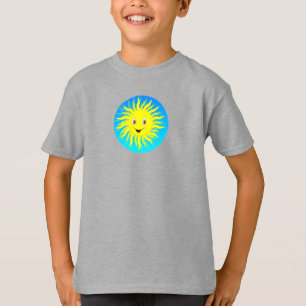 Sunshine Lycklig Ansikte T Shirt