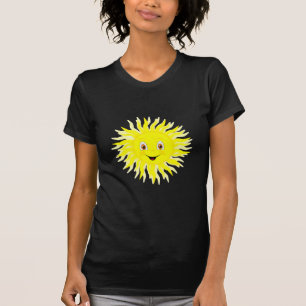 Sunshine Lycklig Ansikte T Shirt