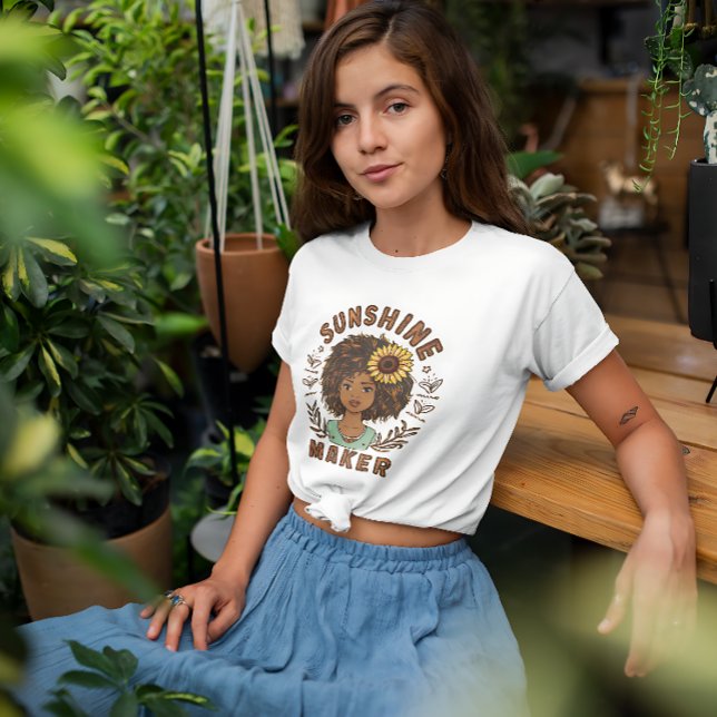 Sunshine Maker boho stil T Shirt (Skapare uppladdad)