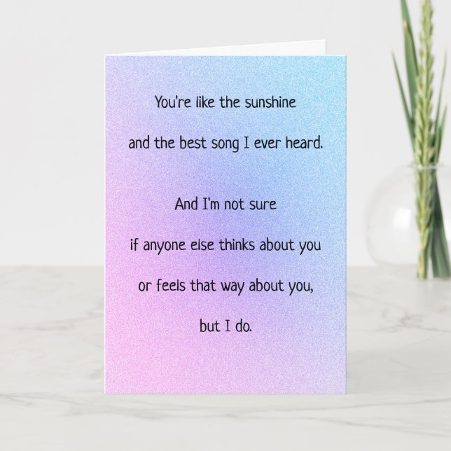 Sunshine Music och You Helgkort (Framsida)