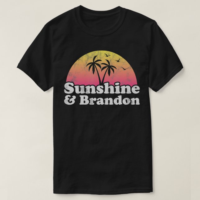 Sunshine och Brandon FL Florida T Shirt (Design framsida)