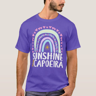 Sunshine och Capoeira Cute Rainbow Gift för kvinno T Shirt