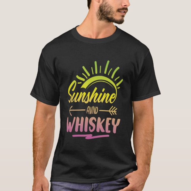 Sunshine och Whiskey T-Shirt (Framsida)