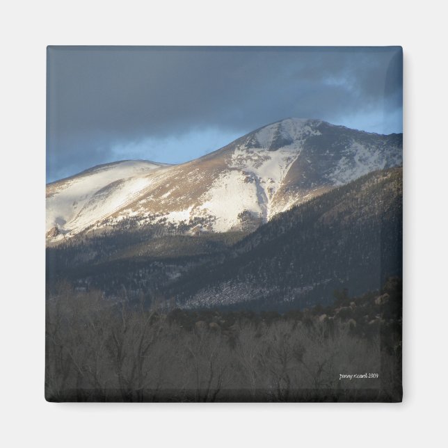 Sunshine on Colorado Mountains Magnet (Framsidan)