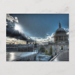 Sunshine over St. Paul's Cathedral, London Vykort