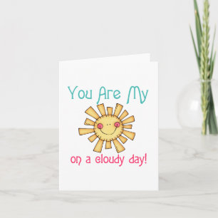 Sunshine på en molydag kort