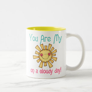 Sunshine på en molydag Två-Tonad mugg