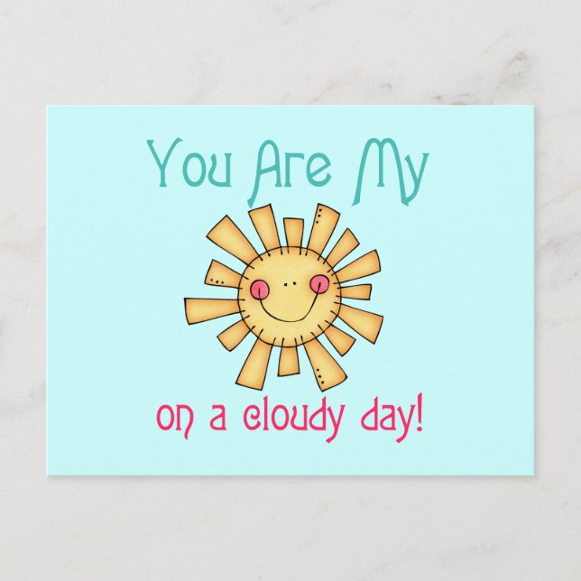 Sunshine på en molydag vykort (Framsida)