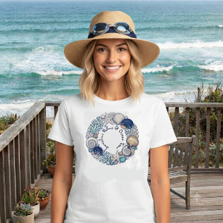 Sunshine Palms & Ocean Time Beach Vibes Kust T Shirt