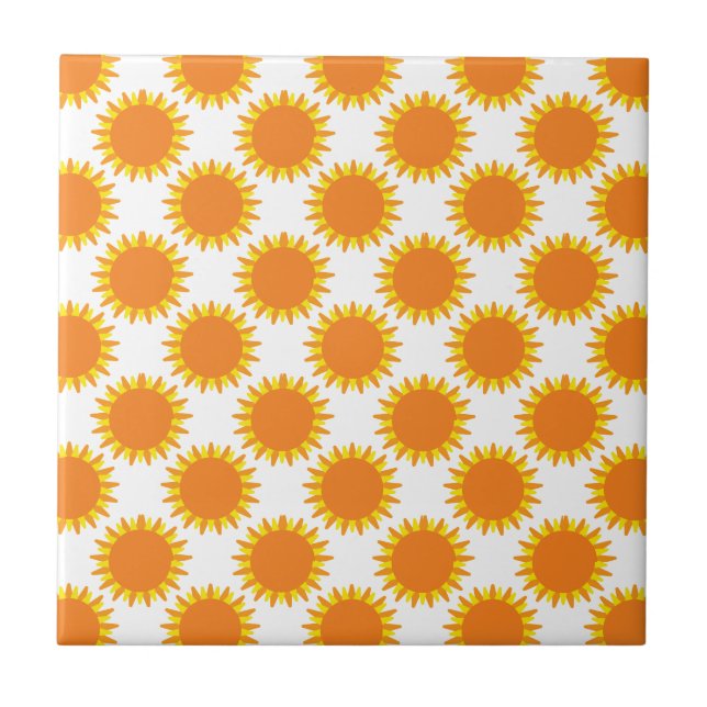 Sunshine Pattern  Kakelplatta (Framsidan)