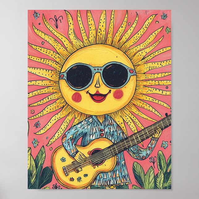 Sunshine Pay Guitar Poster (Framsidan)