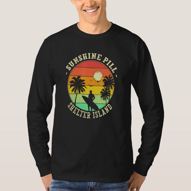 Sunshine Pill Shelter Island Summer New York Tropi T Shirt (Framsida)