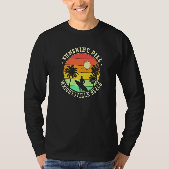Sunshine Pill Wrights tsville Beach Summer North C T Shirt (Framsida)