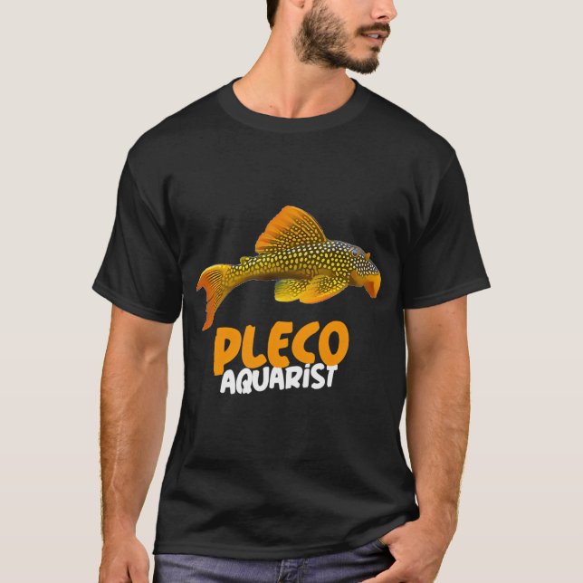 Sunshine Pleco Akvarier T Shirt (Framsida)