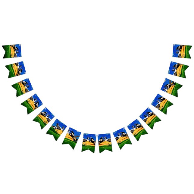 SUNSHINE POLKA DOT bunting banner Vimplar (Alla)