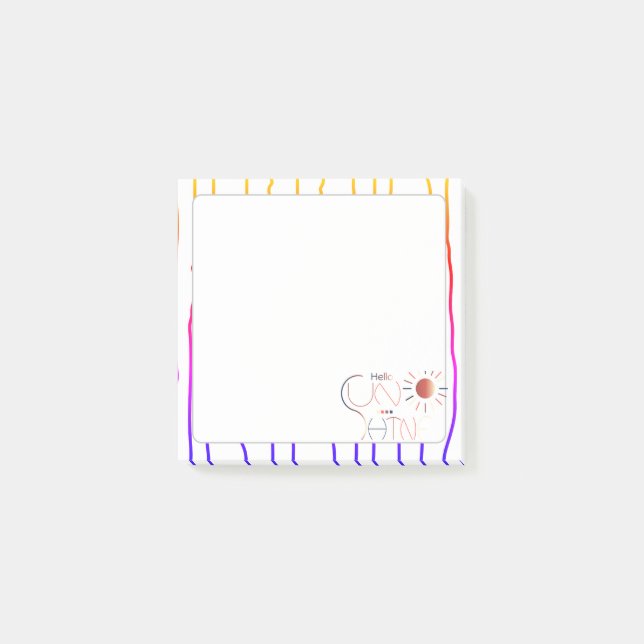 Sunshine  post-it block (Framsida)