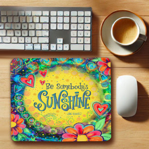 Sunshine Quote (Blommigt för inspirationsgivande R Musmatta