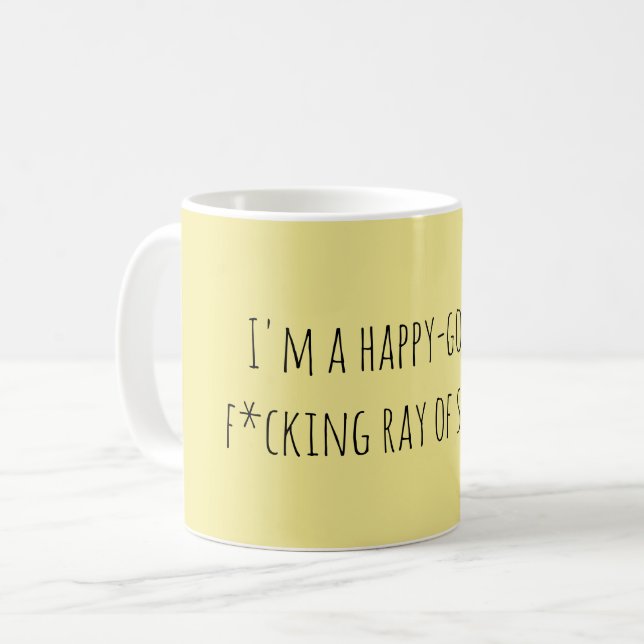 Sunshine Quote (ung. Ray av Sunshine Quote) Kaffemugg (Framsida vänster)