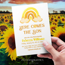 Sunshine Rainbow här kommer från Son Baby Shower