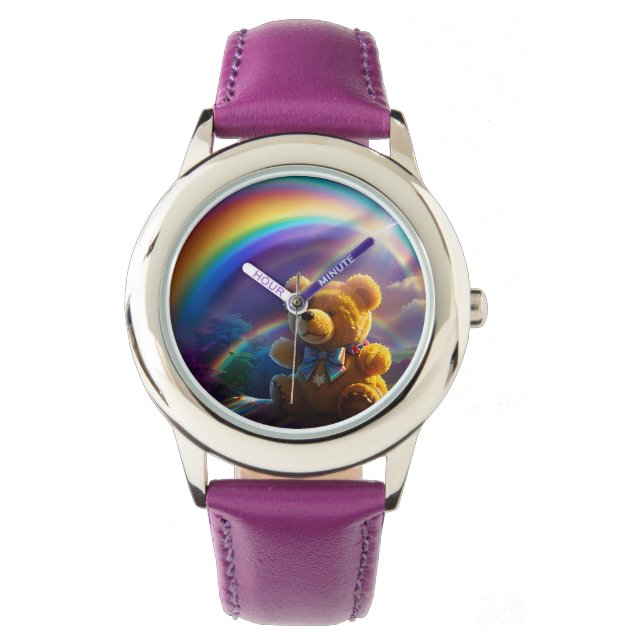 Sunshine Rainbow Nalle Wonderland Armbandsur (Framsida)