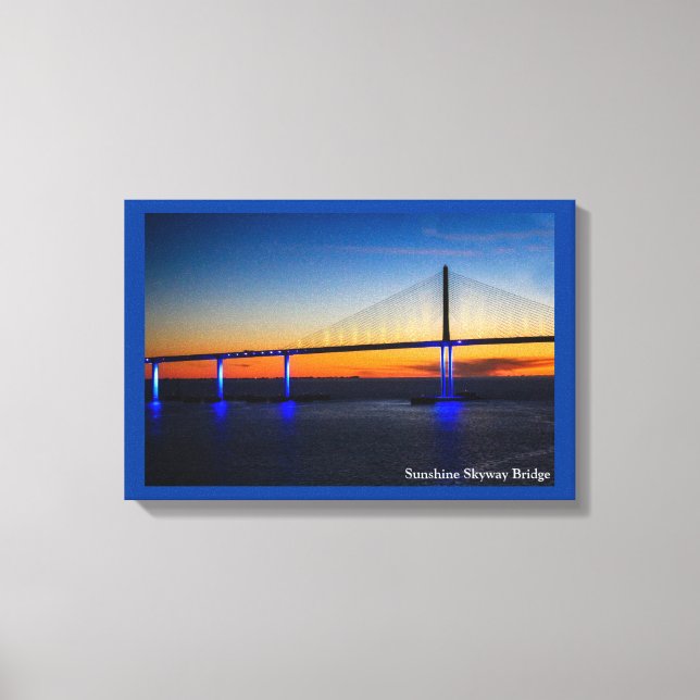 Sunshine Skyway Bridge Canvastryck (Framsida)