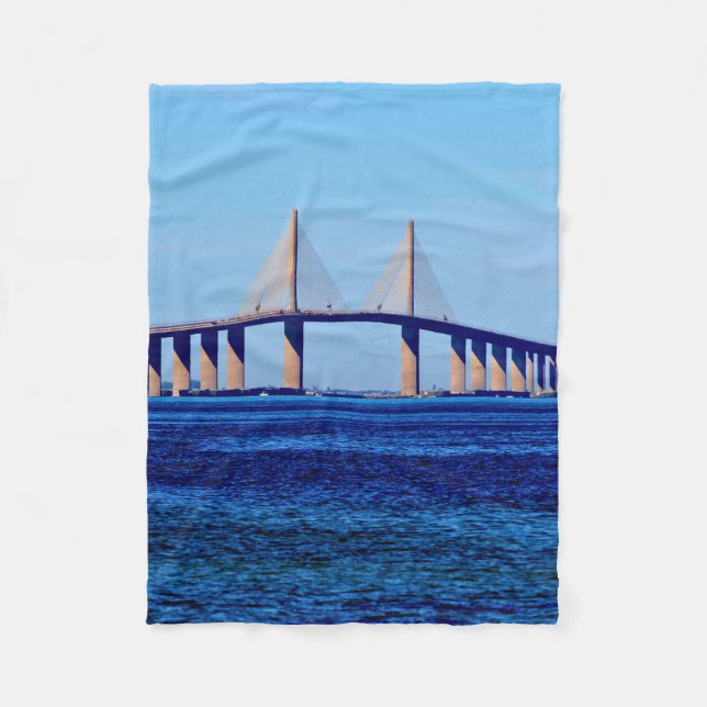 Sunshine Skyway Bridge Fleecefilt (Framsidan)
