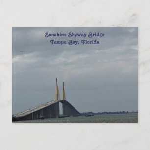 Sunshine Skyway Bridge Tampa Bay, FL. Postkort Vykort