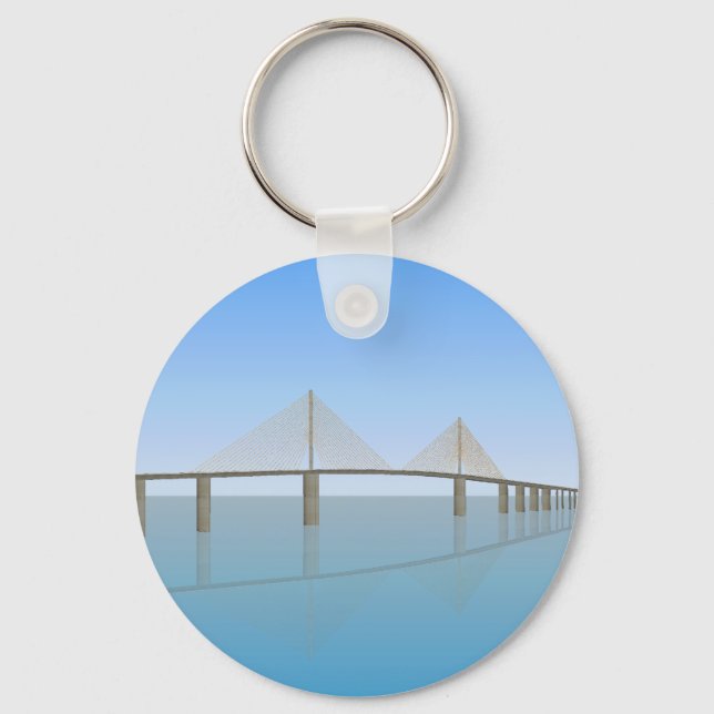 Sunshine Skyway Bridge: Tampa Bay: Nyckelring (Framsida)