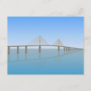 Sunshine Skyway Bridge: Tampa Bay: Vykort