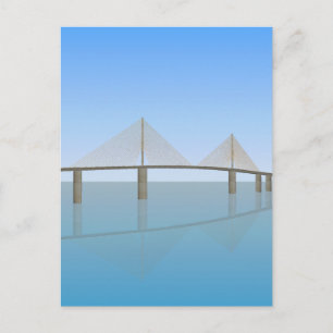 Sunshine Skyway Bridge: Tampa Bay: Vykort