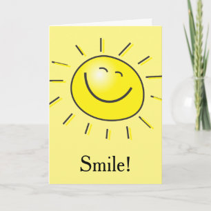 Sunshine Smile för Mors dag Kort
