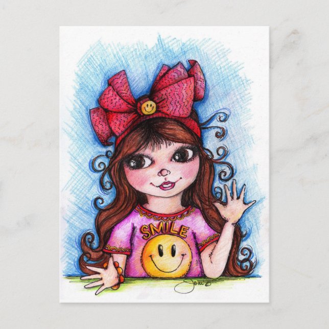 Sunshine SMILES! Vykort (Framsida)