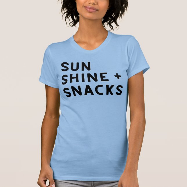 SUNSHINE + SNACKS women's t-shirt (Framsida)