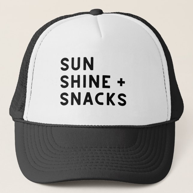 SUNSHINE + SNACKS women's t-shirt Keps (Framsida)