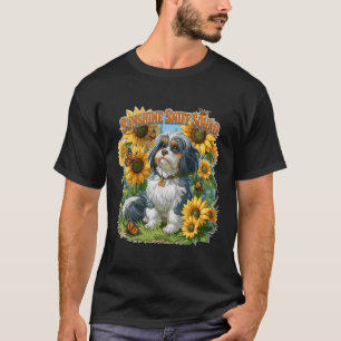 Sunshine Sniff Squad Hund Och Solrosor T Shirt