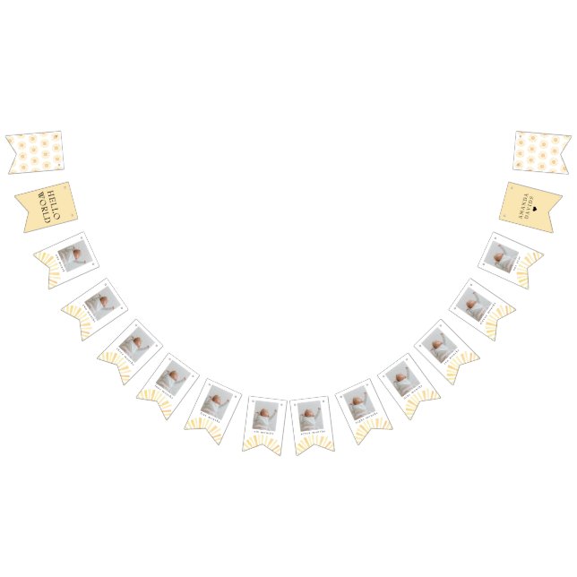 Sunshine Sol Gult Birthday Milestones Foton Vimplar (Alla)