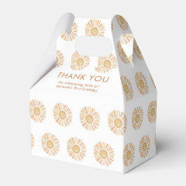 Sunshine Sol Gult First Boho Birthday Tack Presentaskar