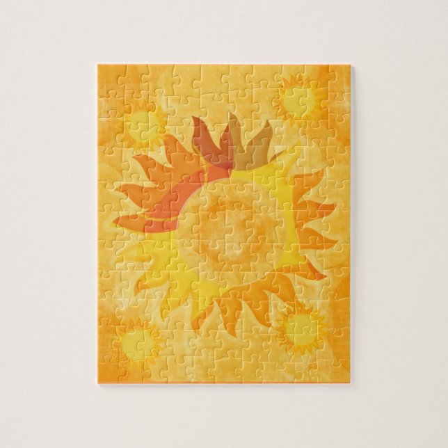 Sunshine Sol Sunburst Puzzle Pussel (Vertikal)